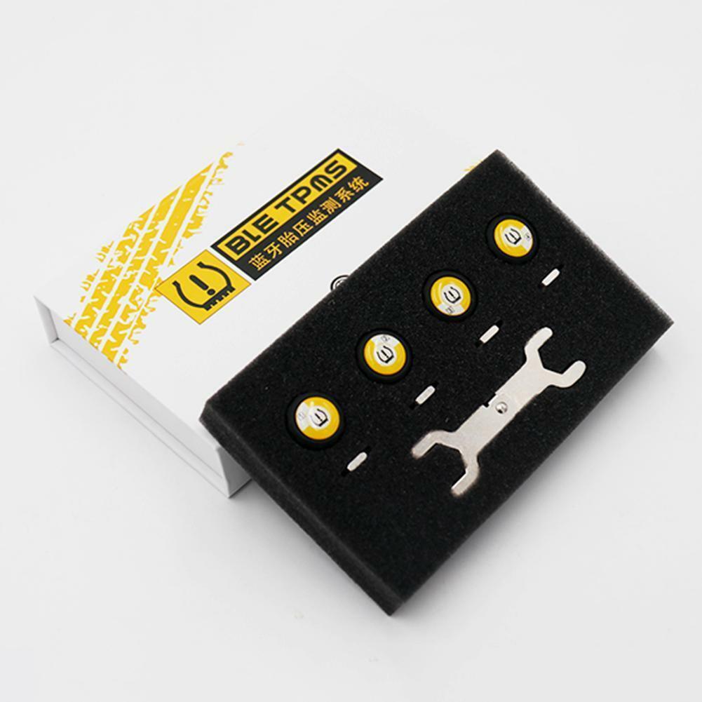 Bil TPMS Bluetooth 4.0 Dæktrykovervågningssystem 4 eksterne sensorer - Lifafa Denmark