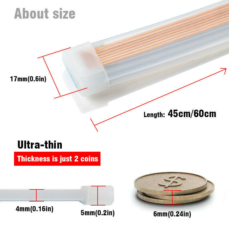 2x 45 cm LED DRL løbende lampe på dagtid Strimmel Lys Sekventiel flydende blinklys - Lifafa Denmark