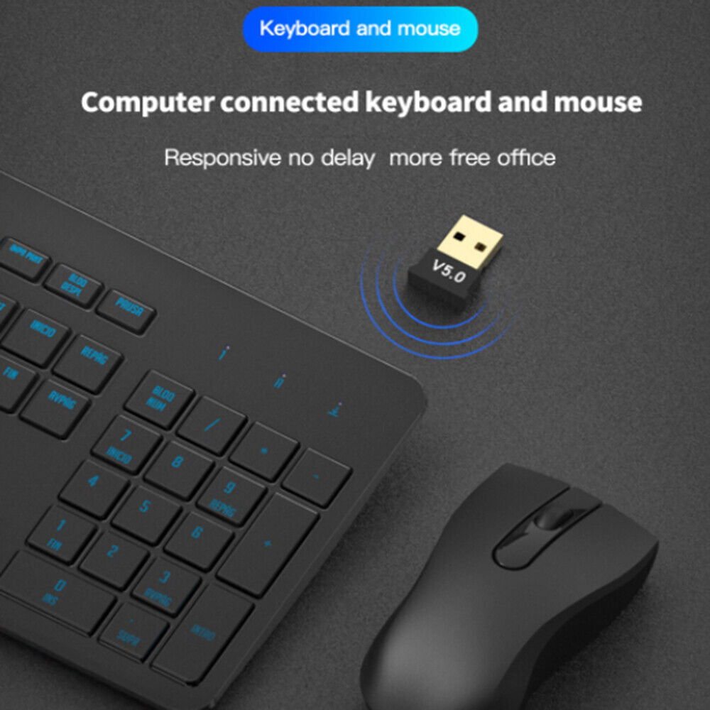 Trådløs USB Bluetooth-fit 5.0 Sender Musik modtager Dongle Audio Adapter - LifafaDenmark Aps