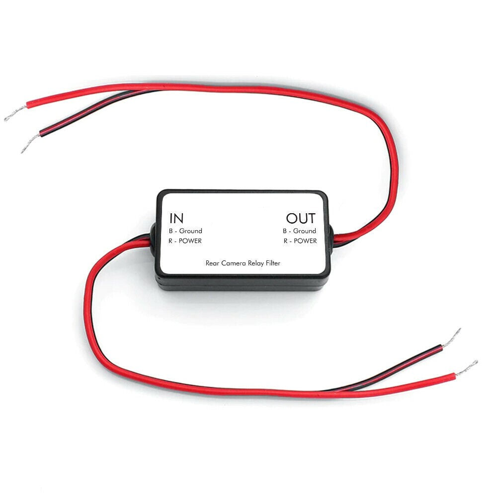 DC 12V strømrelæ kondensator filter ensretter til bil bak kamera - LifafaDenmark Aps