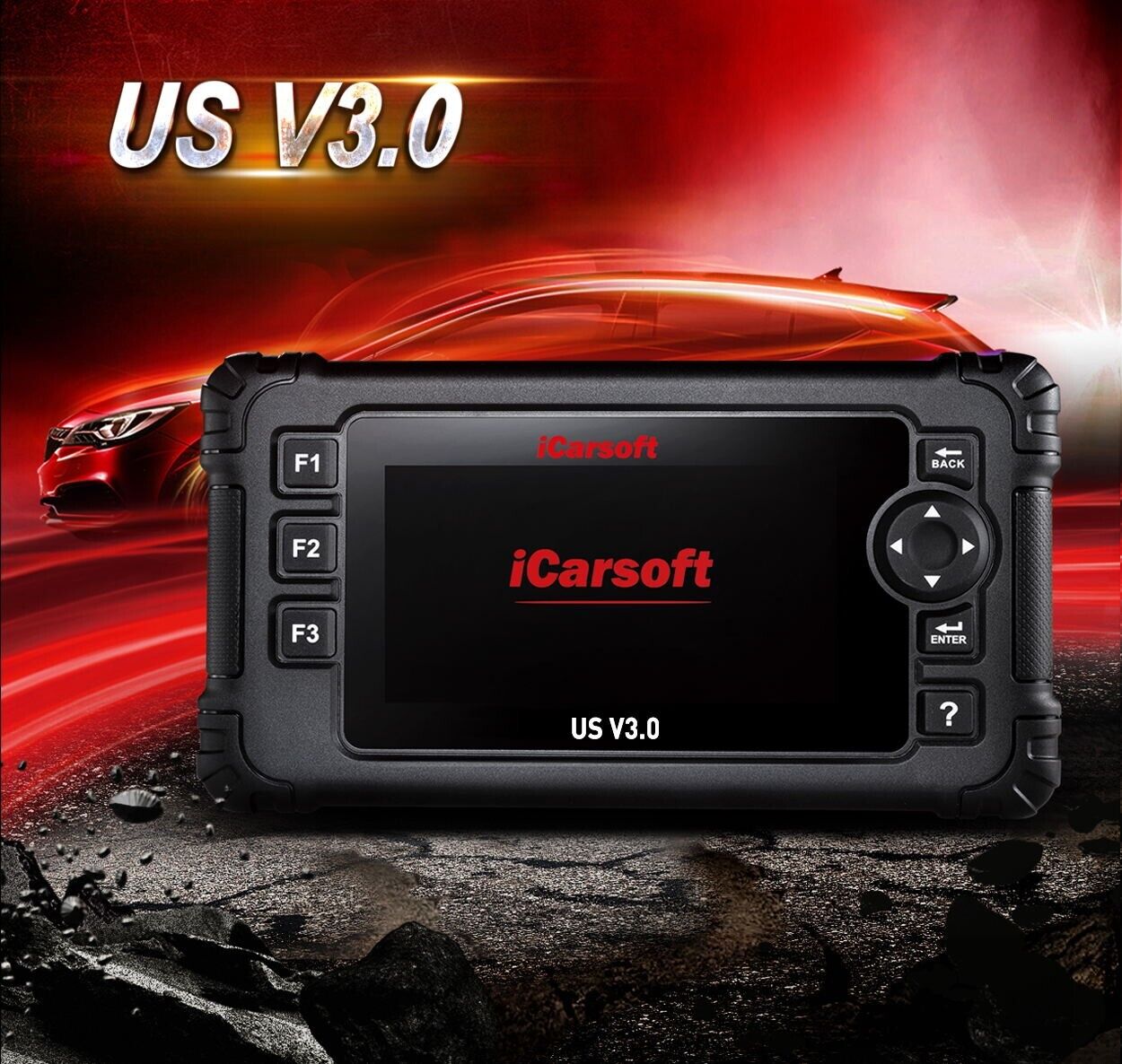 iCarsoft US V3.0 Professional Scanner til GM Chevrolet Lobster Jeep Ford Dodge Chrysler - LifafaDenmark Aps