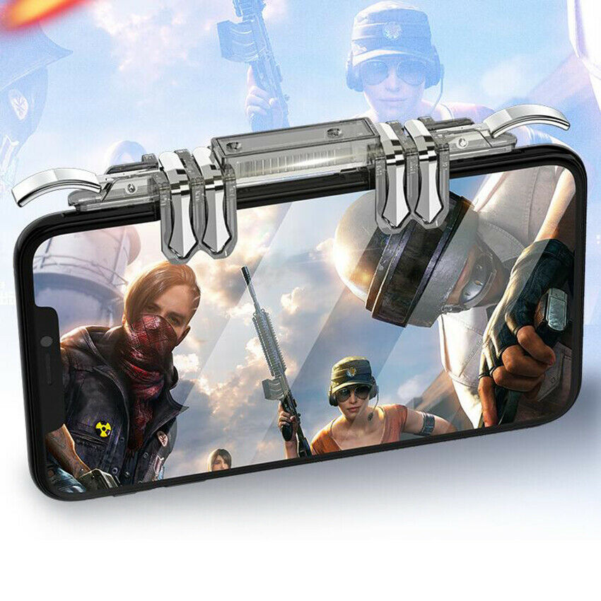 Mobiltelefon Shooter Controller Trigger Gamepad Fire Button-spilhåndtag til PUBG - LifafaDenmark Aps
