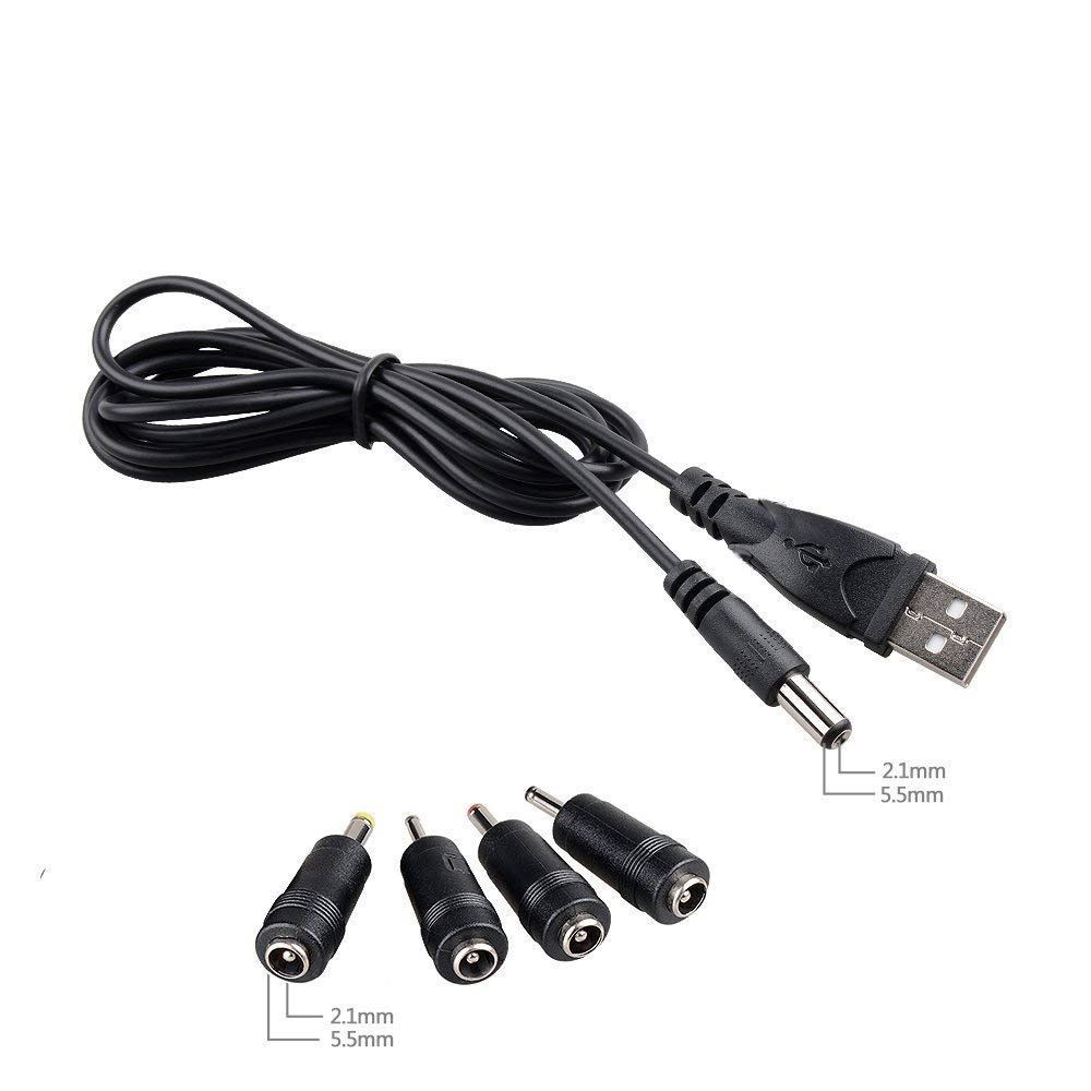 Universal DC til USB-kabel 2.0 2.5 3.0 4.0 5.5 Opladning af oplader