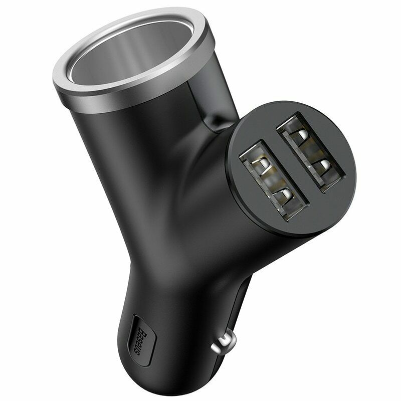respekt gør ikke ret Baseus 3.4A Dual USB Car Cigarette Lighter Adapter Charger 2 Way Socke –  Lifafa Denmark