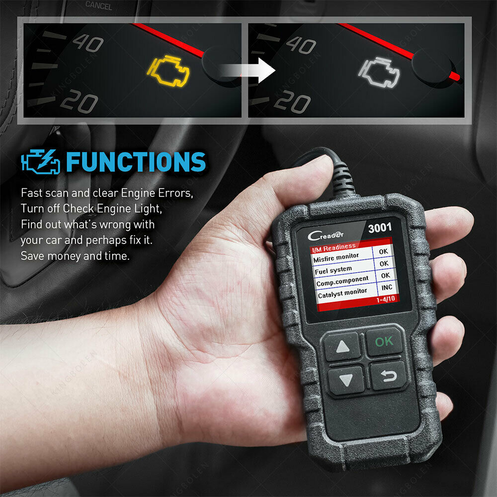 LAUNCH full OBDII , EOBD Auto reader 3001 diagnostic tool - Lifafa Denmark