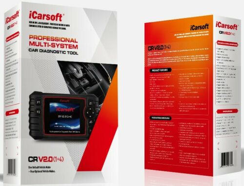 iCarsoft CR V2.0 Full System Diagnostic Scan Tool 10 Producenter Valgfri