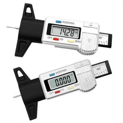 Digital dækdybde måler slidbane kontrol LCD mini værktøj til motorcykel bil varebil cykel - LifafaDenmark Aps