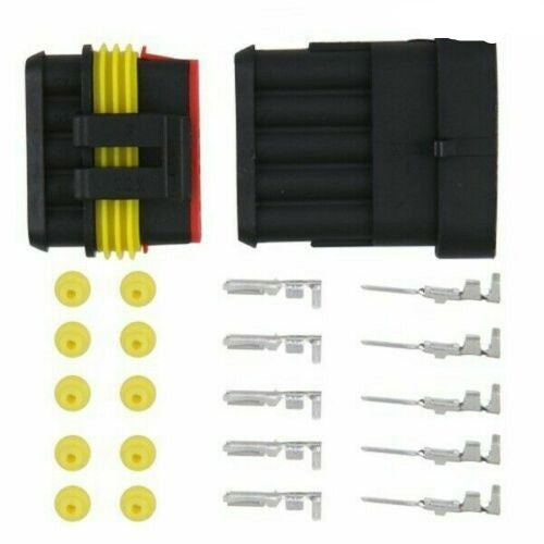 Super tætning bil elektrisk vandtæt stiksæt 1 2 3 4 5 6 ben - LifafaDenmark Aps