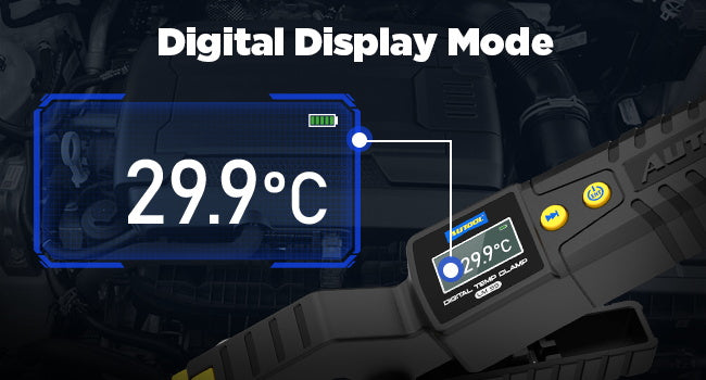 AUTOOL digitalt termometer HVAC, rørklemme termometer til varme- og køle systemer - LifafaDenmark Aps