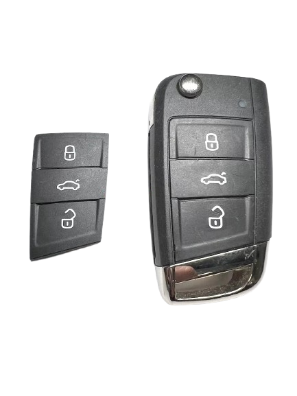 RFC 3 knaps tastatur til VW Golf MK7 7.5 fjernbetjent klapnøgle 2014 - 2021 - LifafaDenmark Aps