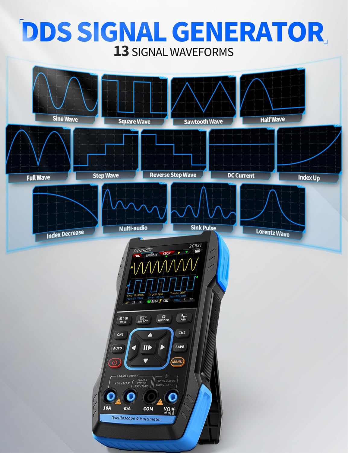 3 IN1 digital oscilloskop multimeter DDS Generator