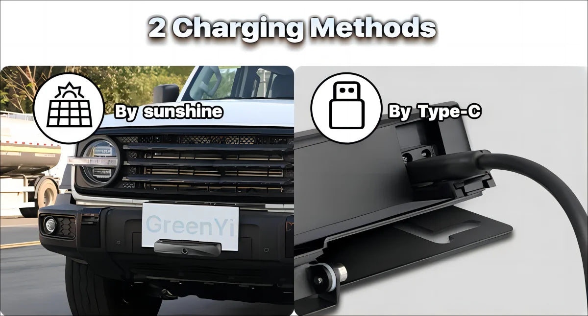 WiFi Trådløst Solar HD 1080P Bakkamera med Indbygget 4800mAh Batteri - LifafaDenmark Aps
