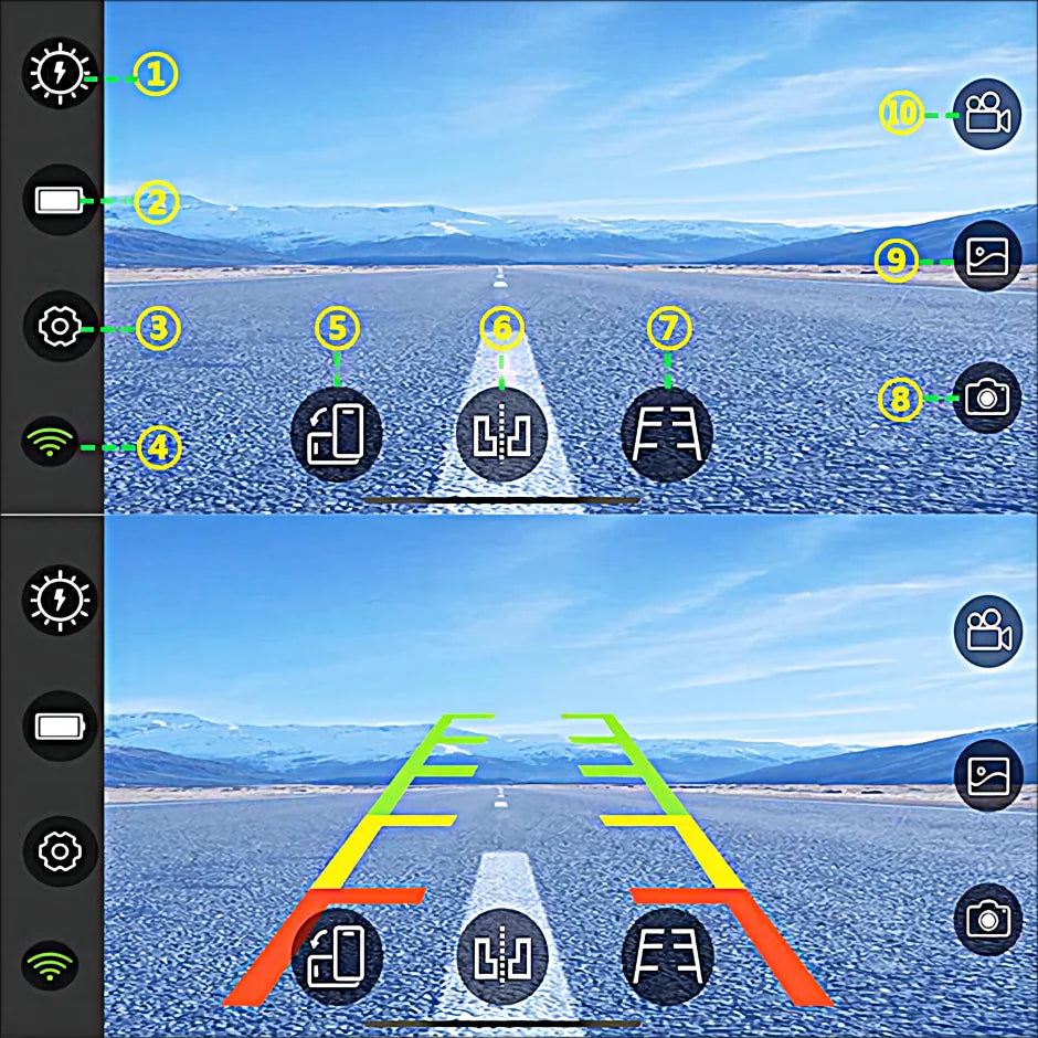 WiFi Trådløst Solar HD 1080P Bakkamera med Indbygget 4800mAh Batteri - LifafaDenmark Aps