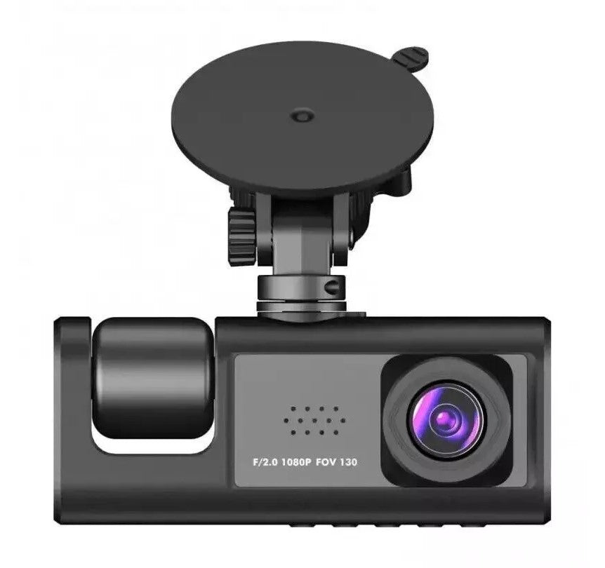 Dash Cam Bil Dual Lens HD 1080P Forre Bag Indvendig Video Recorder Kamera - LifafaDenmark Aps