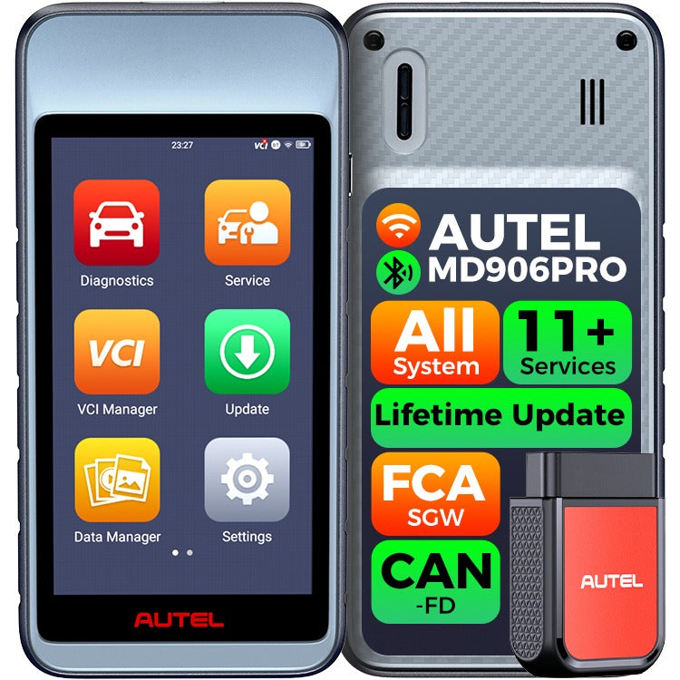 AUTEL MaxiDiag MD906PRO Al system diagnostik + Livstids gratis software opdateringer - LifafaDenmark Aps