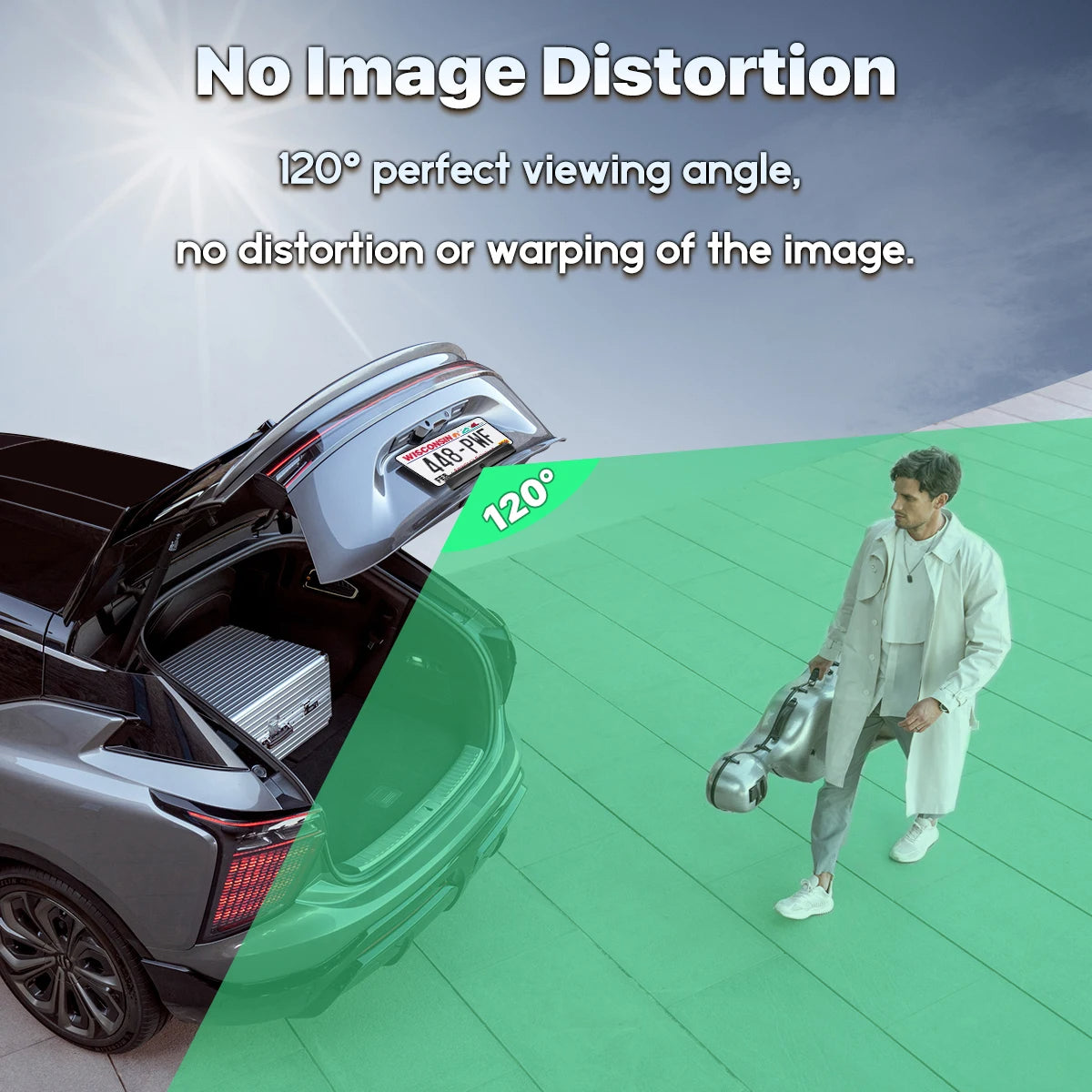 WiFi Trådløst Solar HD 1080P Bakkamera med Indbygget 4800mAh Batteri - LifafaDenmark Aps