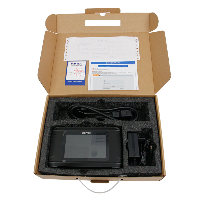 OBDPROG Kilometer korrektion Olietilpasning kilometertæller Justering Programmerings værktøj Tablet