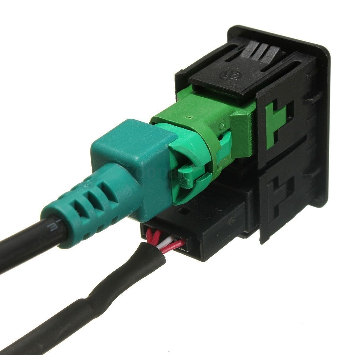 AUX USB til VW Golf Jetta Mk6 Eos Polo Mk5 RNS510 RNS315 Armlæns porte Kontakt - LifafaDenmark Aps