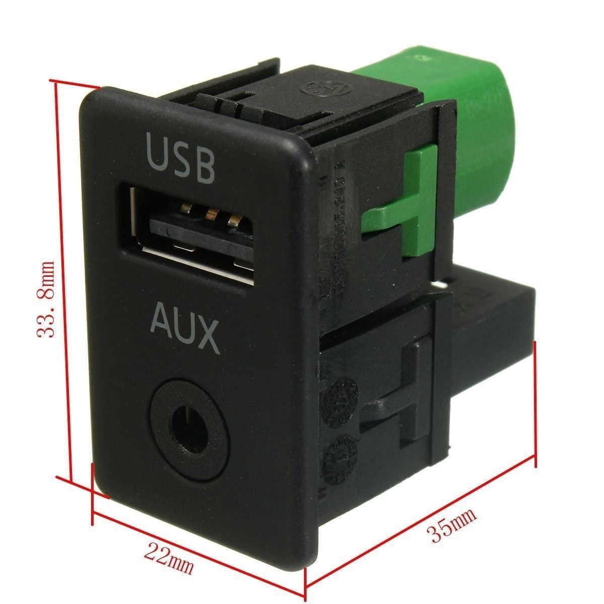 AUX USB til VW Golf Jetta Mk6 Eos Polo Mk5 RNS510 RNS315 Armlæns porte Kontakt - LifafaDenmark Aps