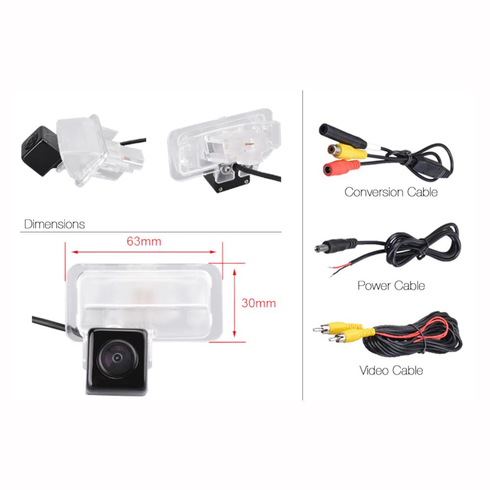 Bakkamera til Toyota Auris Camry Corolla baklys 720p AHD NTSC - LifafaDenmark Aps