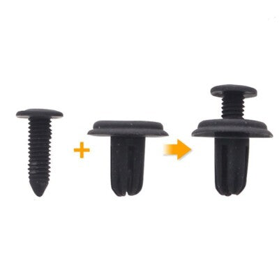 20X 6MM SCRIVET skrue klemmer passer til dør boot trim panels til kofanger - LifafaDenmark Aps