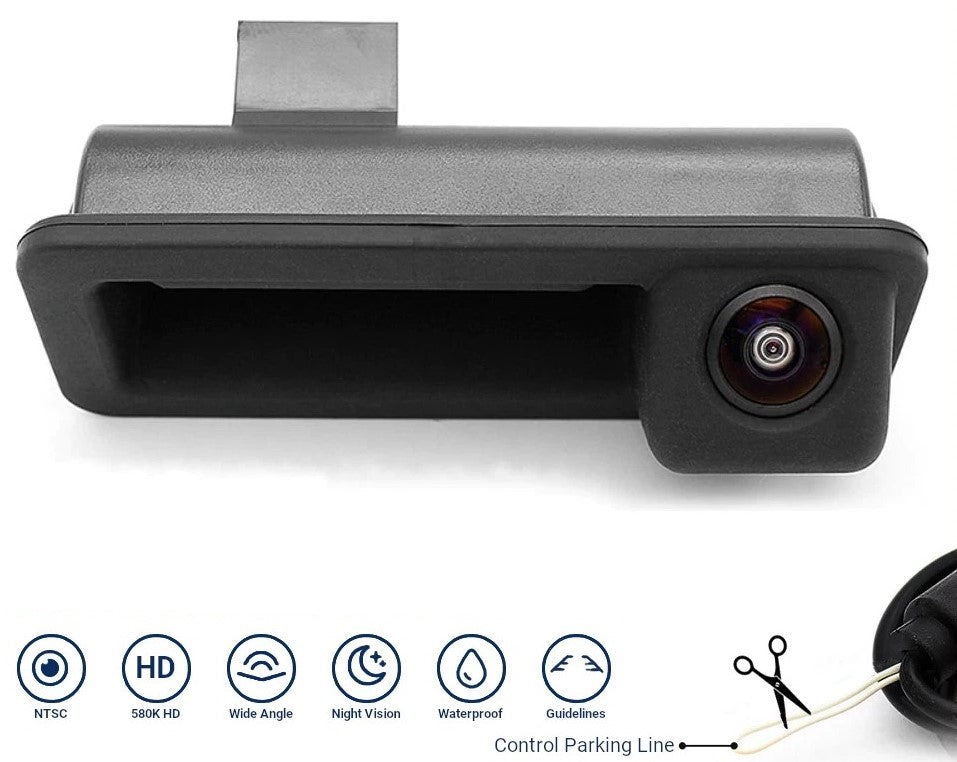 Bakkamera til Ford C-Max S-Max Focus Galaxy Mk2 Bagklap håndtag 720p AHD NTSC - LifafaDenmark Aps