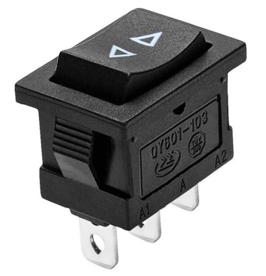 Momentan ON OFF ON Vippe kontakt 3 positioner 3 ben 240vAC 6A Net 12v bil båd - LifafaDenmark Aps