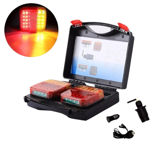 Trådløse Led Magnetic Recovery Lights Til Trailer Traktor Landbrugs køretøjer - LifafaDenmark Aps