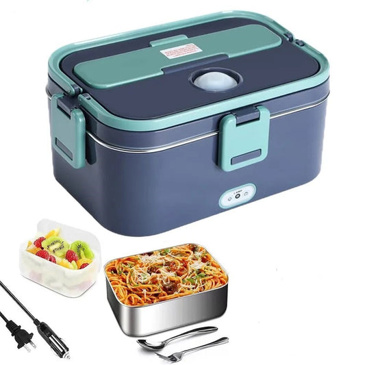 Elvarme Madkasse Bærbar til Bil Kontor Madvarmer Beholder 1,5L - LifafaDenmark Aps