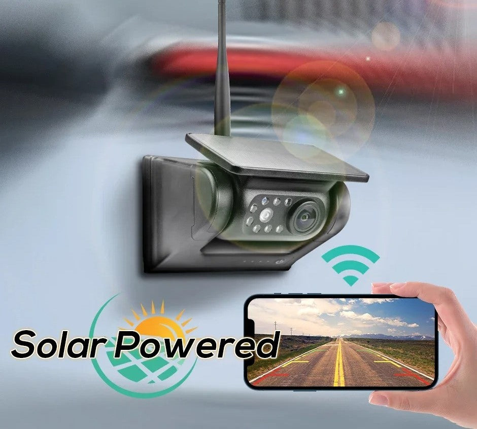 Magnetisk solcelledrevet trådløst WiFi bak kamera med app - LifafaDenmark Aps