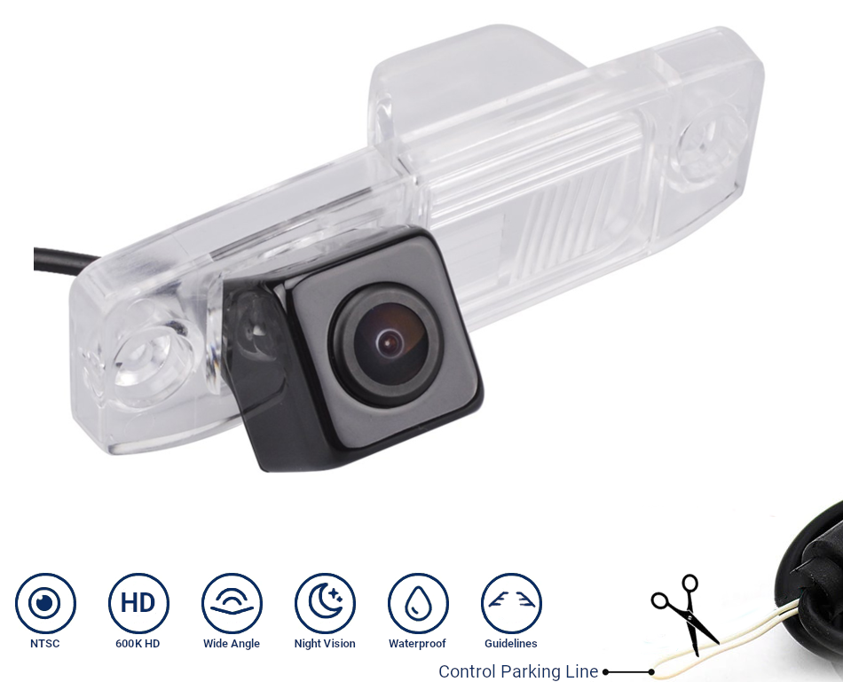 Bakkamera til Hyundai baklys 720p AHD NTSC - LifafaDenmark Aps
