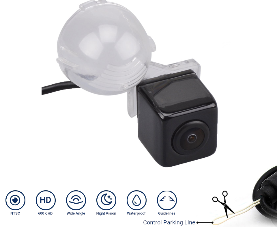 Bakkamera til Suzuki Grand Vitara Mk2 Mk3 Jimny Swift SX4 720p AHD NTSC - LifafaDenmark Aps