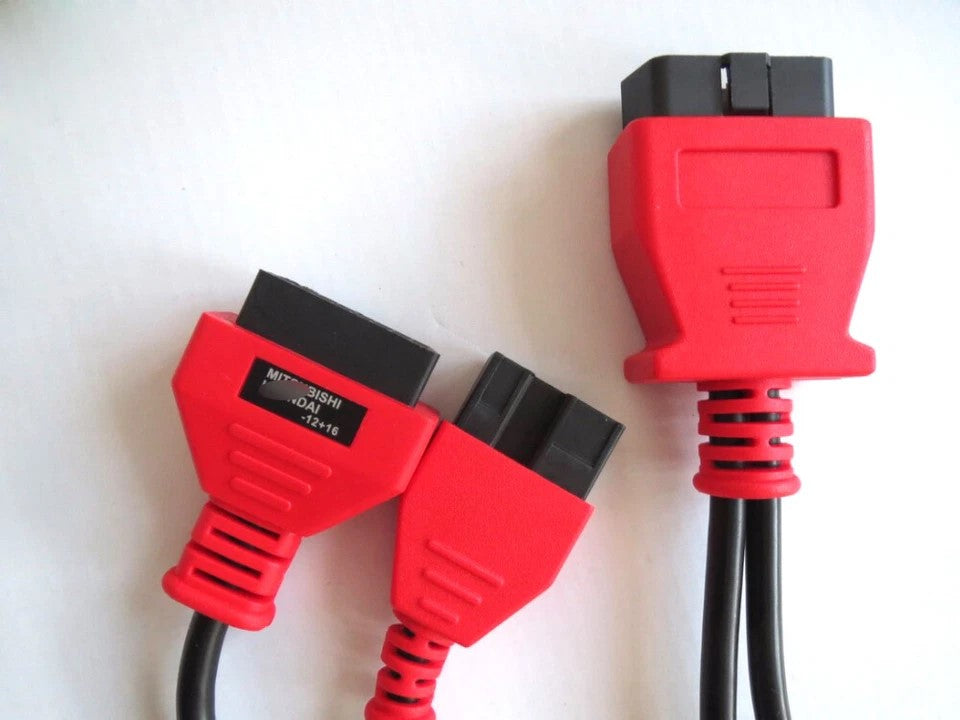 OBDI to OBDII Autel Maxisys MS908 MS908P Til MITSUBISHI HYUNDAI 12 +16 benet hanstik til OBD2-kabel - LifafaDenmark Aps