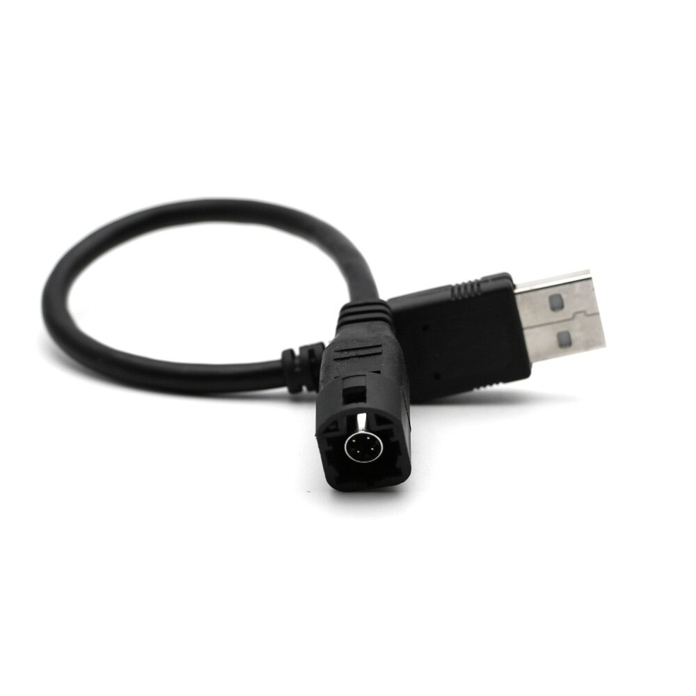 USB beslag til VW Golf Mk5 Mk6 Transporter T5.1 Polo OEM 4 benet adapter kabel - LifafaDenmark Aps