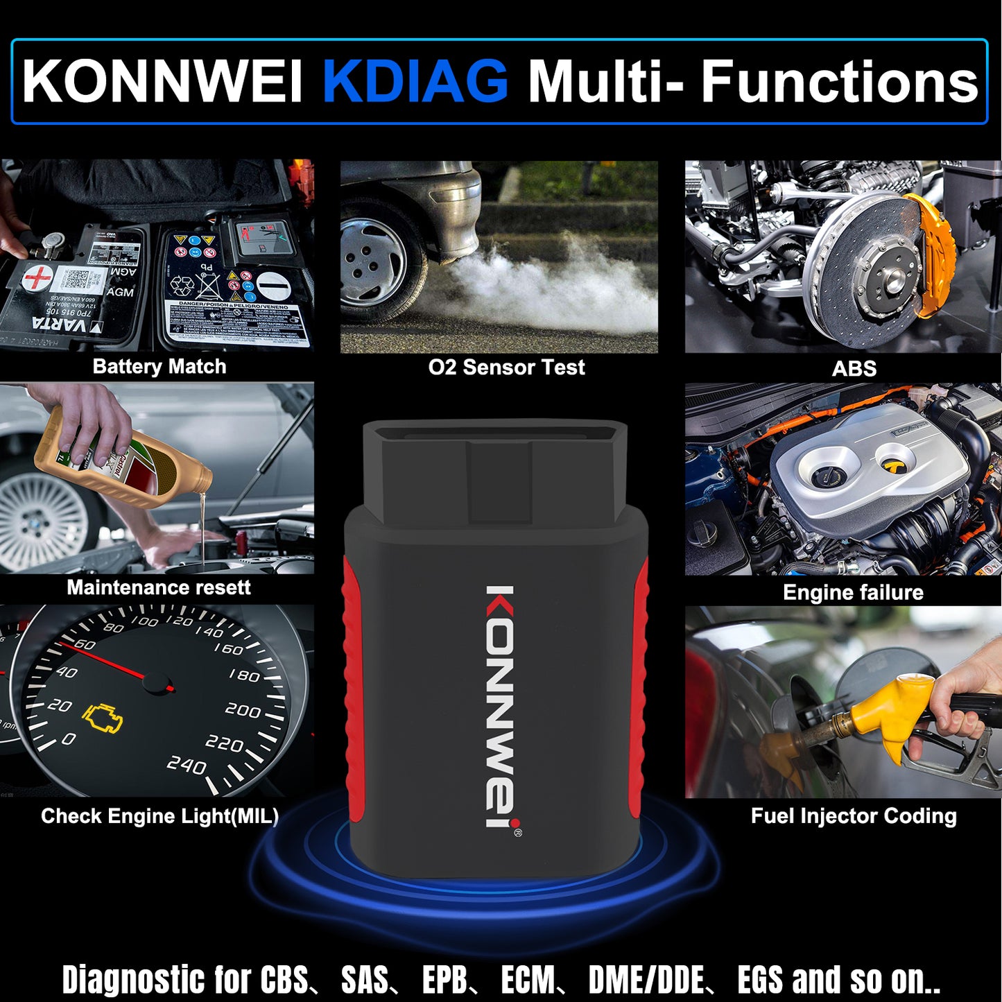 KONNWEI KDIAG Automotive Fuld System Diagnostic