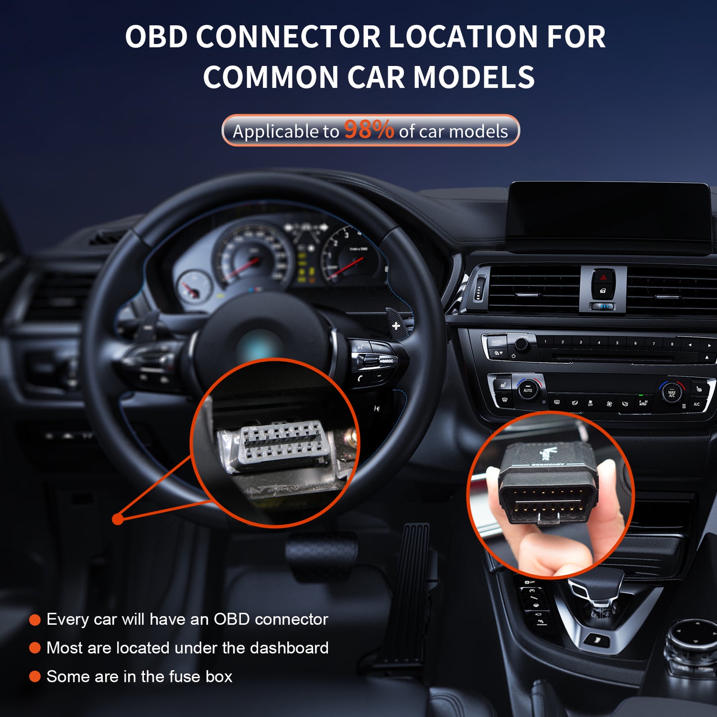 Vgate vLinker MS Bluetooth OBD2 til iPhoneiOS, Android og Windows, understøtter flere CAN-protokoller (GMLAN, MS CAN, CH CAN, LS CAN)