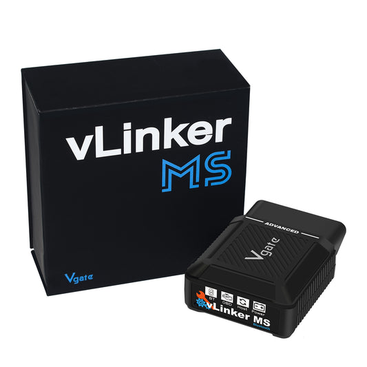 Vgate vLinker MS Bluetooth OBD2 til iPhoneiOS, Android og Windows, understøtter flere CAN-protokoller (GMLAN, MS CAN, CH CAN, LS CAN)