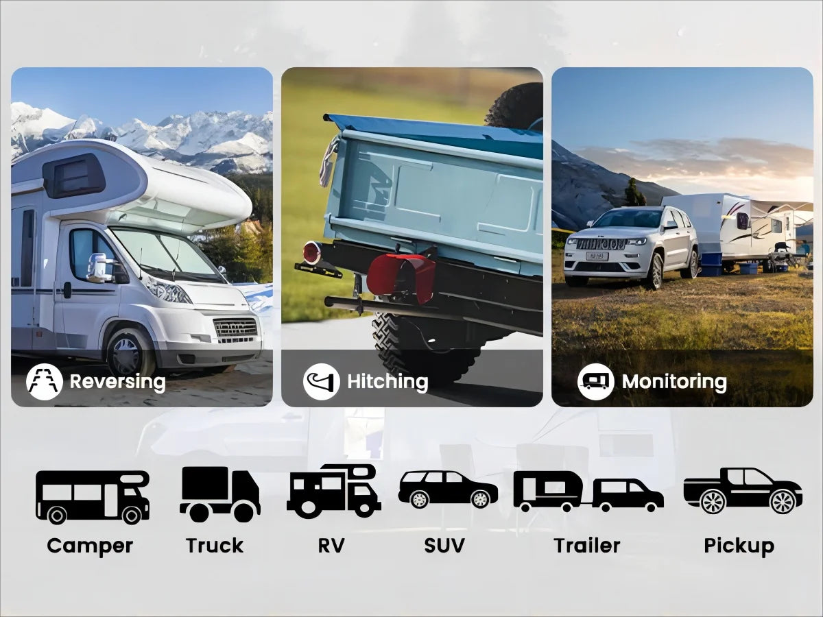 WiFi Trådløst Solar HD 1080P Bakkamera med Indbygget 4800mAh Batteri - LifafaDenmark Aps