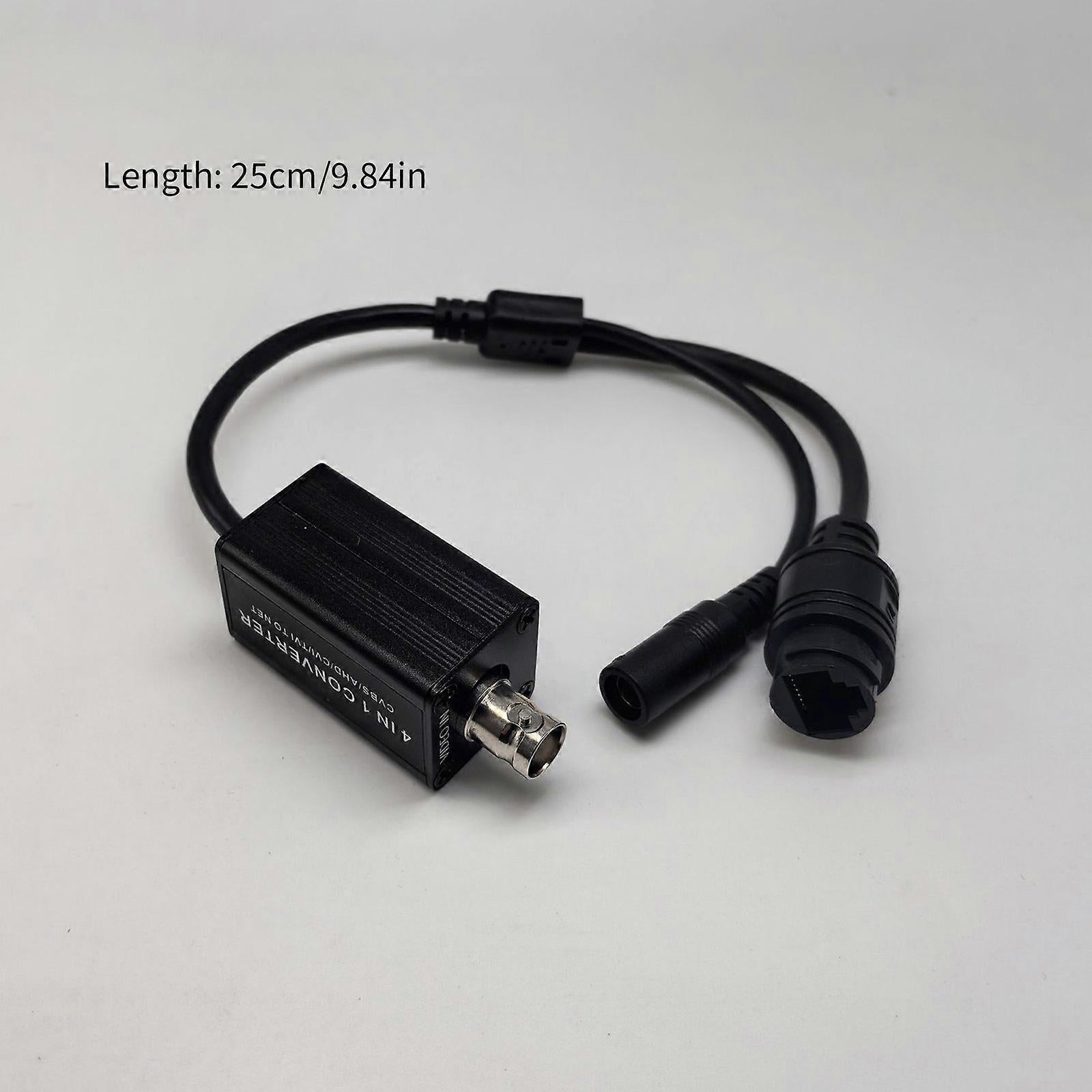 4-i-1 konvertera dapter til CCTV kameraer. Konvertering af analog video til netværk med BNC RJ45 H.265 RTSP 1080P - LifafaDenmark Aps