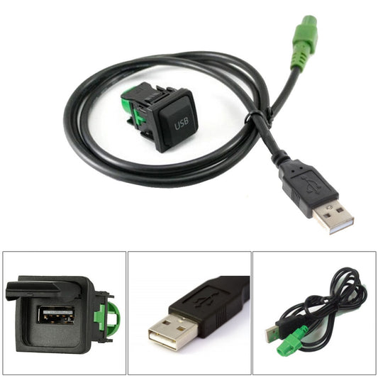 USB kabel til VW Scirocco Mk3 OE-port fabriks adapter kontakt til Golf Mk5 Mk6 R32 GT - LifafaDenmark Aps
