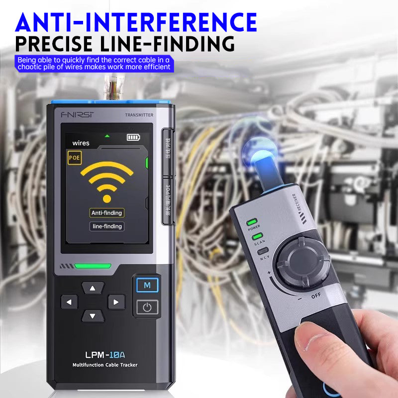 FNIRSI LPM-10A Multifunktions Netværks kabel tester Anti-Interferens Linjefinder POE Test - LifafaDenmark Aps