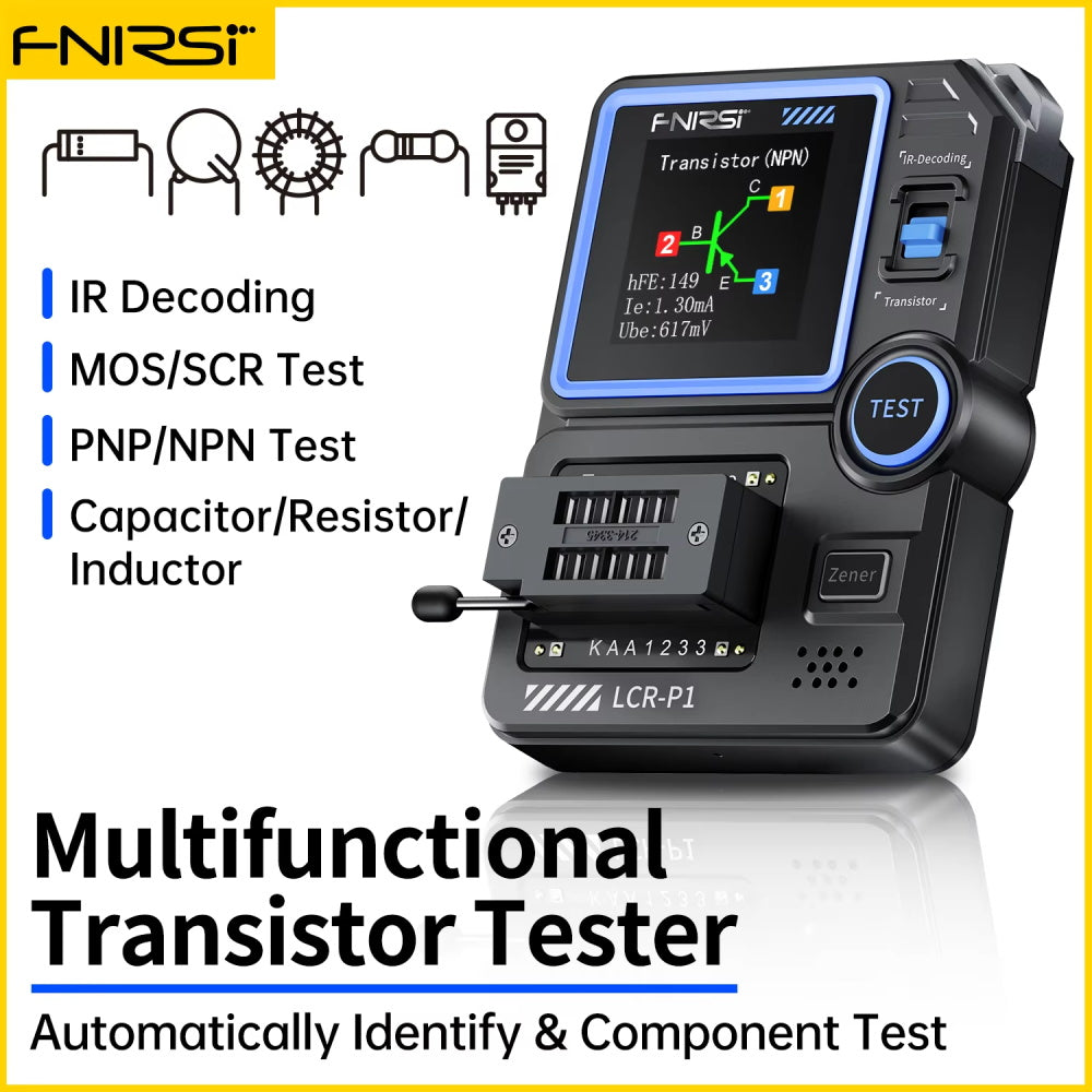 Transistor Tester Diode Triode MOSFET NPN PNP SMD LCR ESR Meter