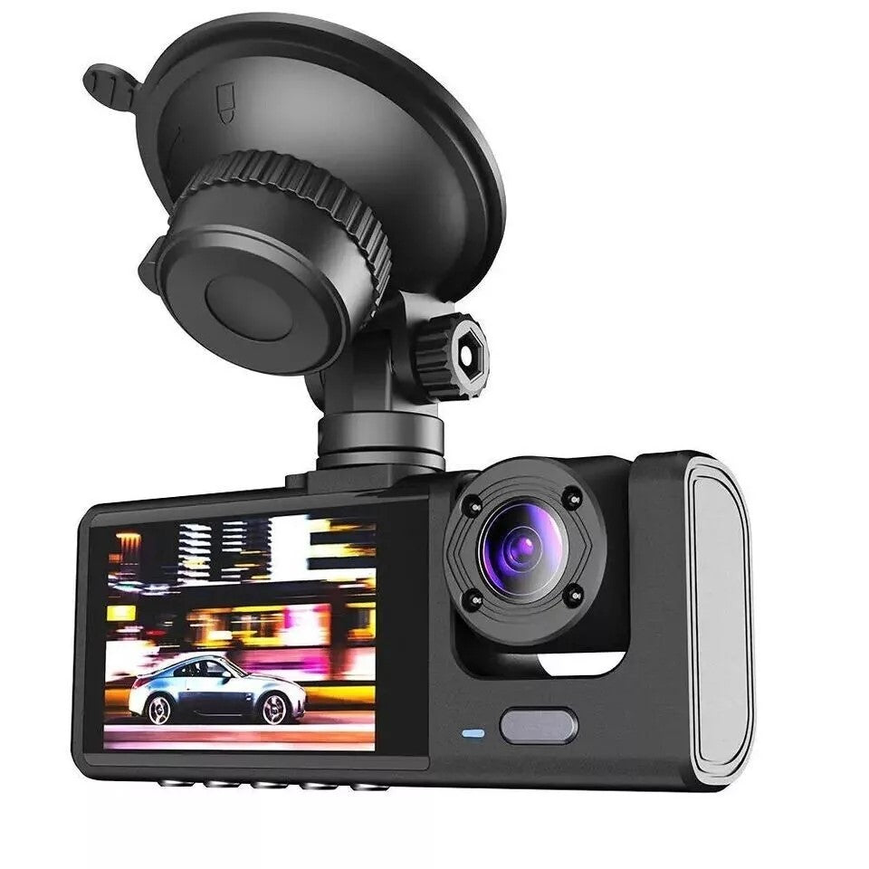 Dash Cam Bil Dual Lens HD 1080P Forre Bag Indvendig Video Recorder Kamera - LifafaDenmark Aps