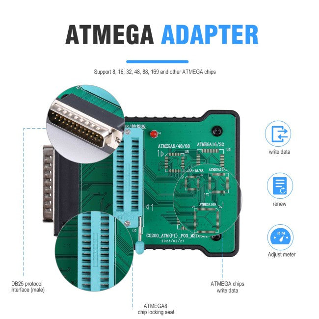 CGDI CG100X Ny Generation Smart Car Programmer til Airbag Nulstilling af Kilometertal og Chip Aflæsning - LifafaDenmark Aps