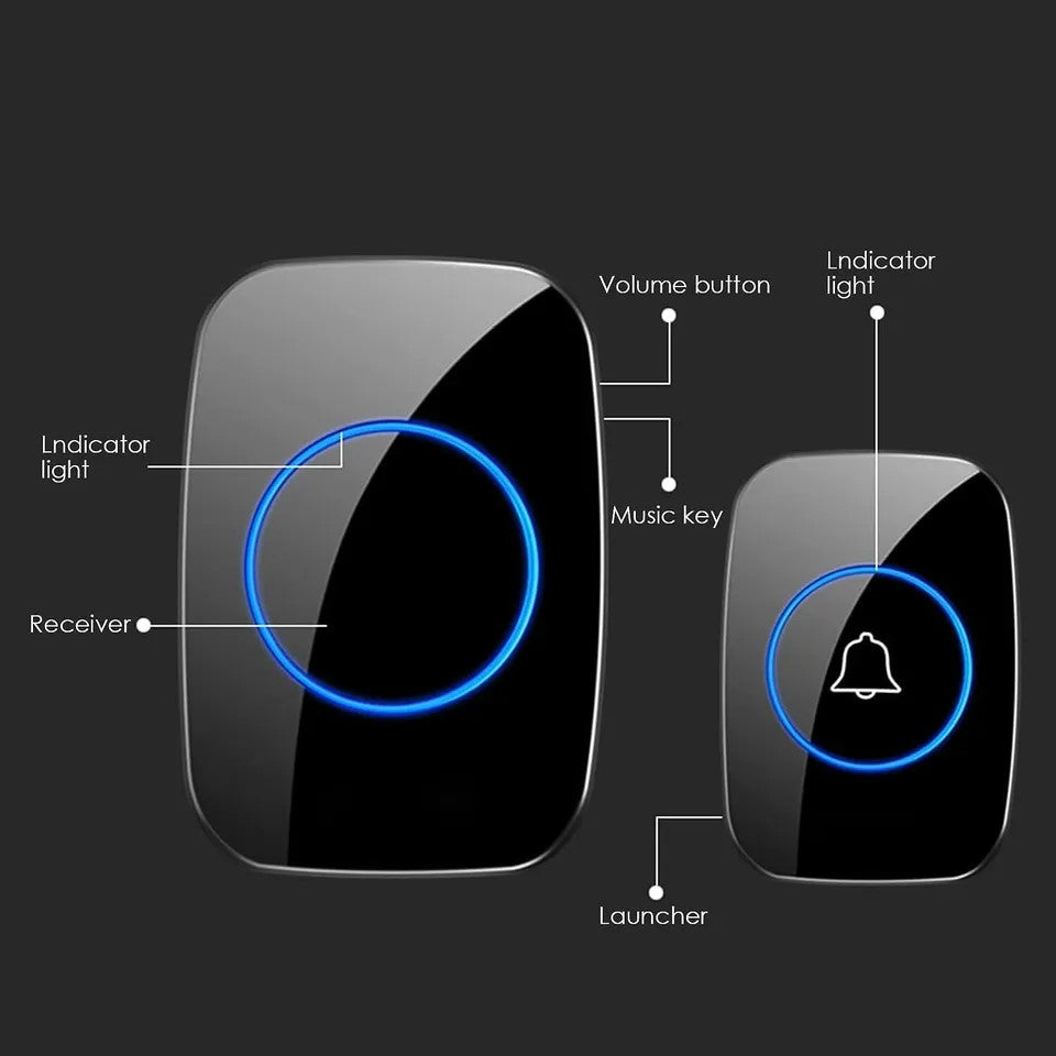Trådløse dørklokker Vandtætte, lang rækkevidde stik i Trådløs dørklokke til hjemmet