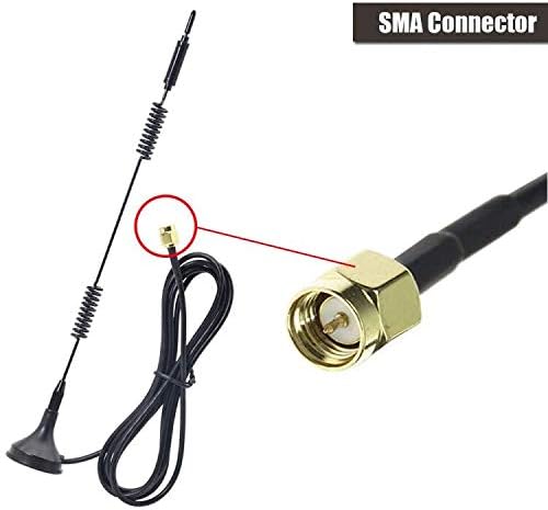 Dual Band WiFi 2.4GHz 5GHz 5.8GHz 12dBi 4g antenne magnetisk base SMA han antenne - LifafaDenmark Aps