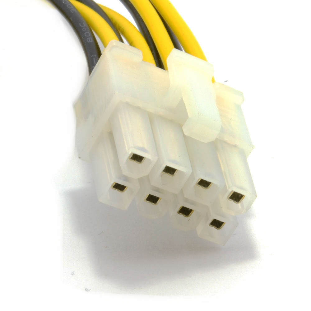4 ben ATX & 4 ben LP4 Molex til 8 ben EPS strøm adapter kabel 20 cm