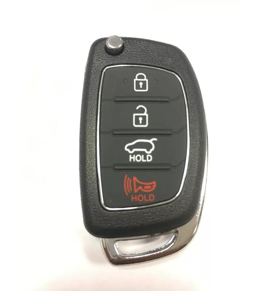 RFC 4-knaps flip nøgle-etui til Hyundai i40 fjernbetjening 2011 2012 2013 2014 2015