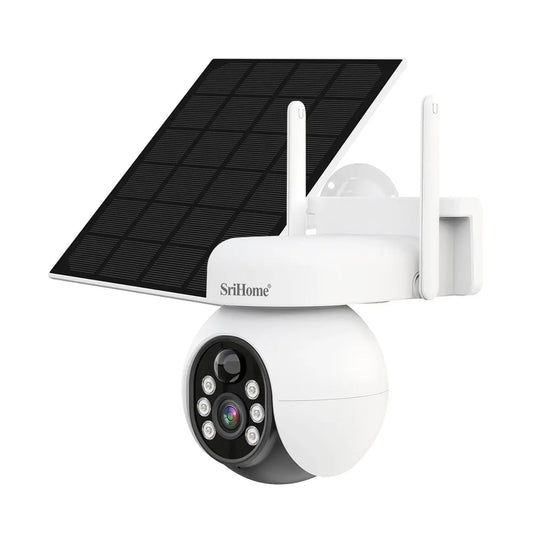 Srihome 4G 4MP 1440P Fuldfarve Solar Power Low Comsunption Kamera AI Humanoid Detection Home Security CCTV