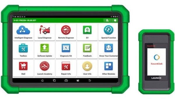 LAUNCH X-431 PRO3S+ EV understøttelse J2534 CAN FD DoIP topologi kortlægning